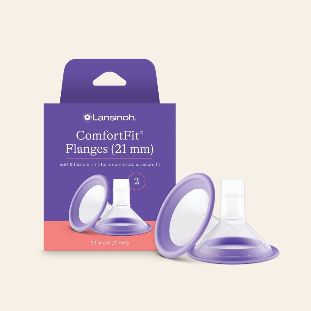 Lansinoh Comfort Flanges 21mm 21mm product package
