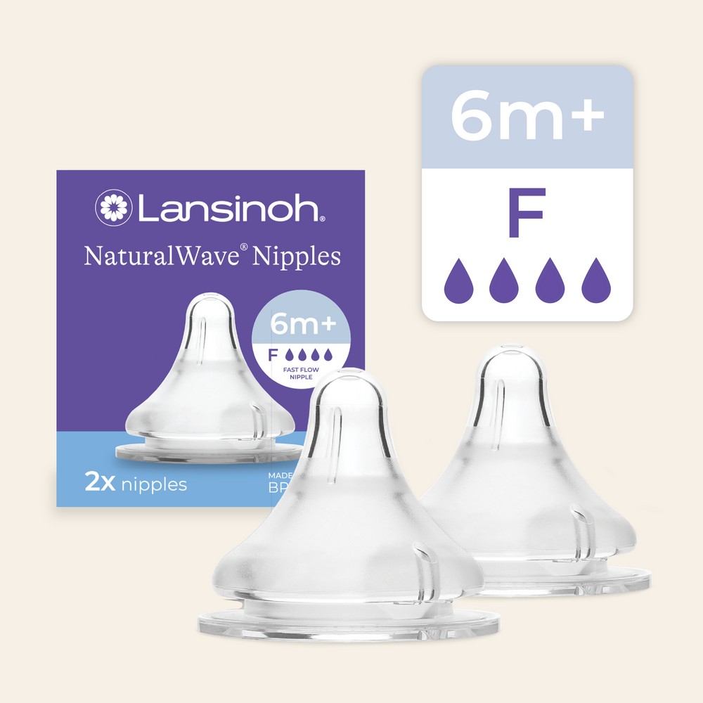 Lansinoh Nipple 2ct Fast Flow 2ct product package