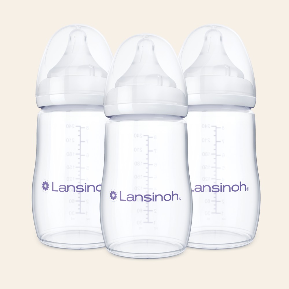 Lansinoh Bottle 8oz with Nipple 3pk 8oz · 3pk product package