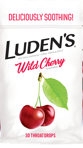 Luden's Sore Throat Drops — Wild Cherry 30ct product package