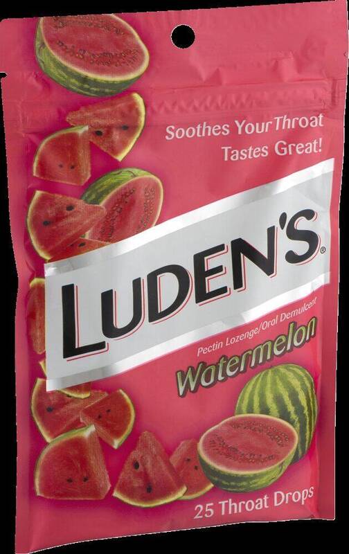 Luden's Sore Throat Drops — Watermelon 25ct product package