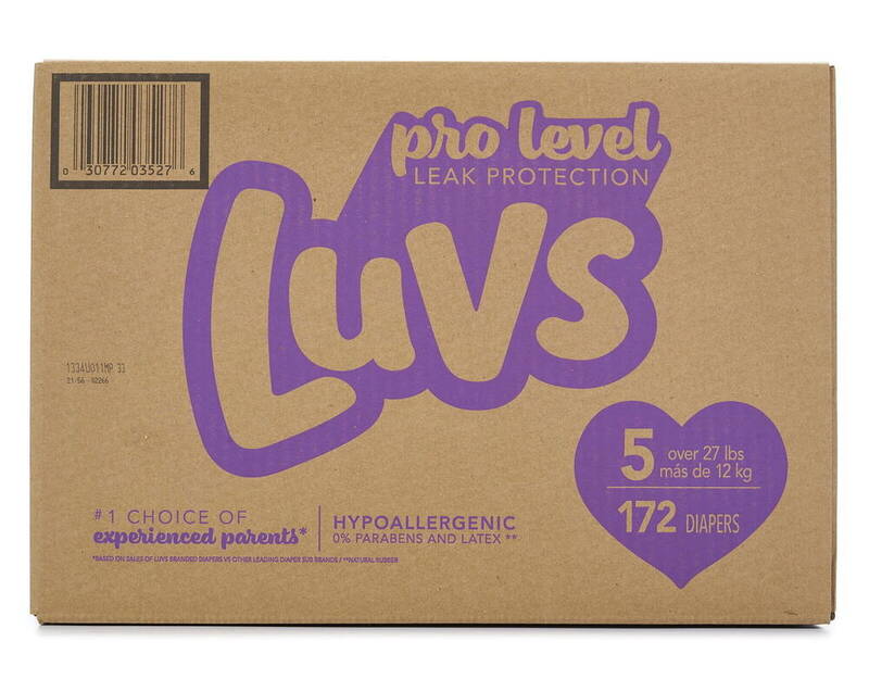 Luvs S5 ECON 1/172 172 ct product package