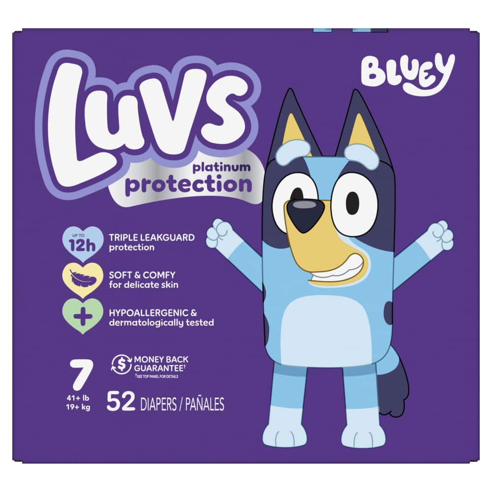Luvs Platinum S7 Big 1/52 52 ct product package