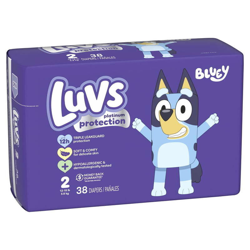 Luvs Platinum S2 Jumbo 2/38 38 ct product package