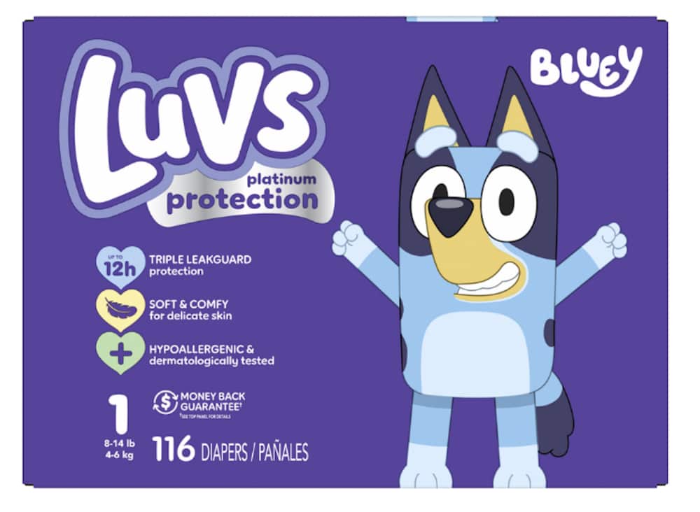 Luvs Platinum S1 Big 1/116 116 ct product package