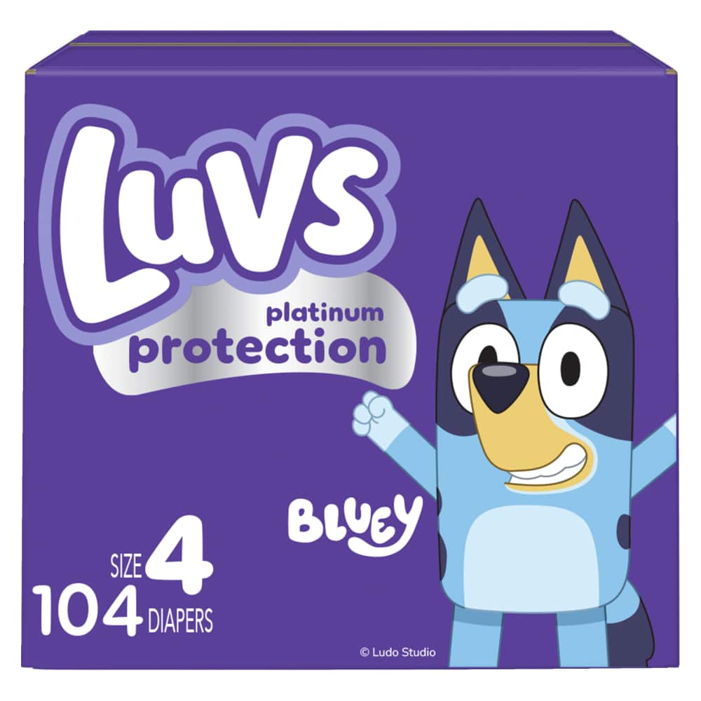 Luvs S4 SUPER 1/104 104 ct product package