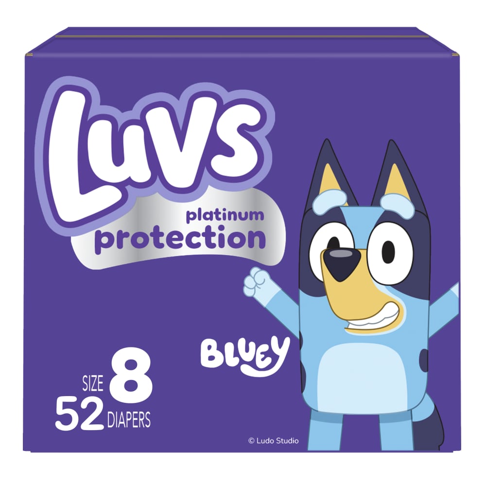 Luvs Platinum S8 Super 1/52 52 ct product package