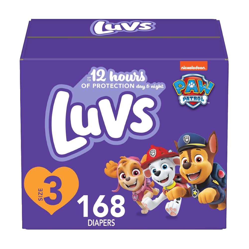 Luvs S3 GIANT 1/168 168 ct product package