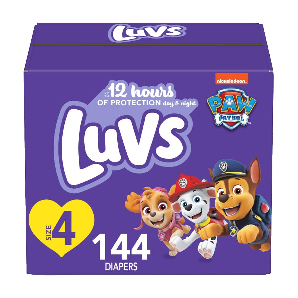 Luvs S4 GIANT 1/144 144 ct product package