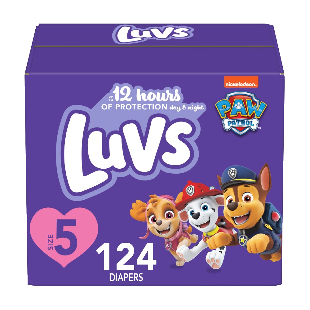 Luvs S5 GIANT 1/124 124 ct product package