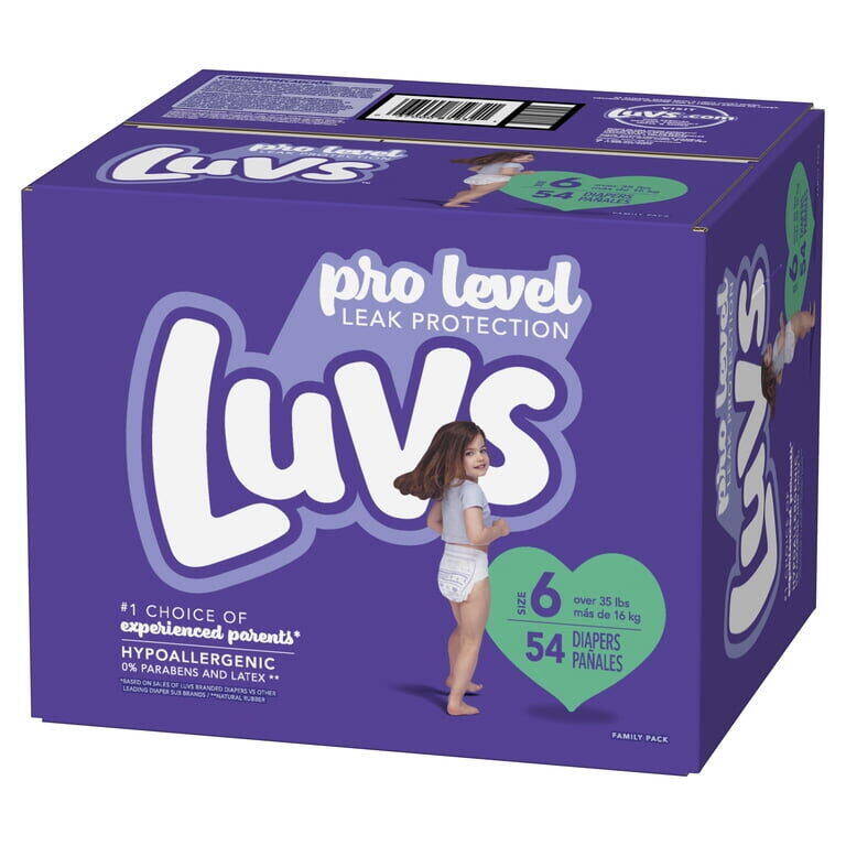 Luvs S6 FAMILY 1/54 54 ct product package