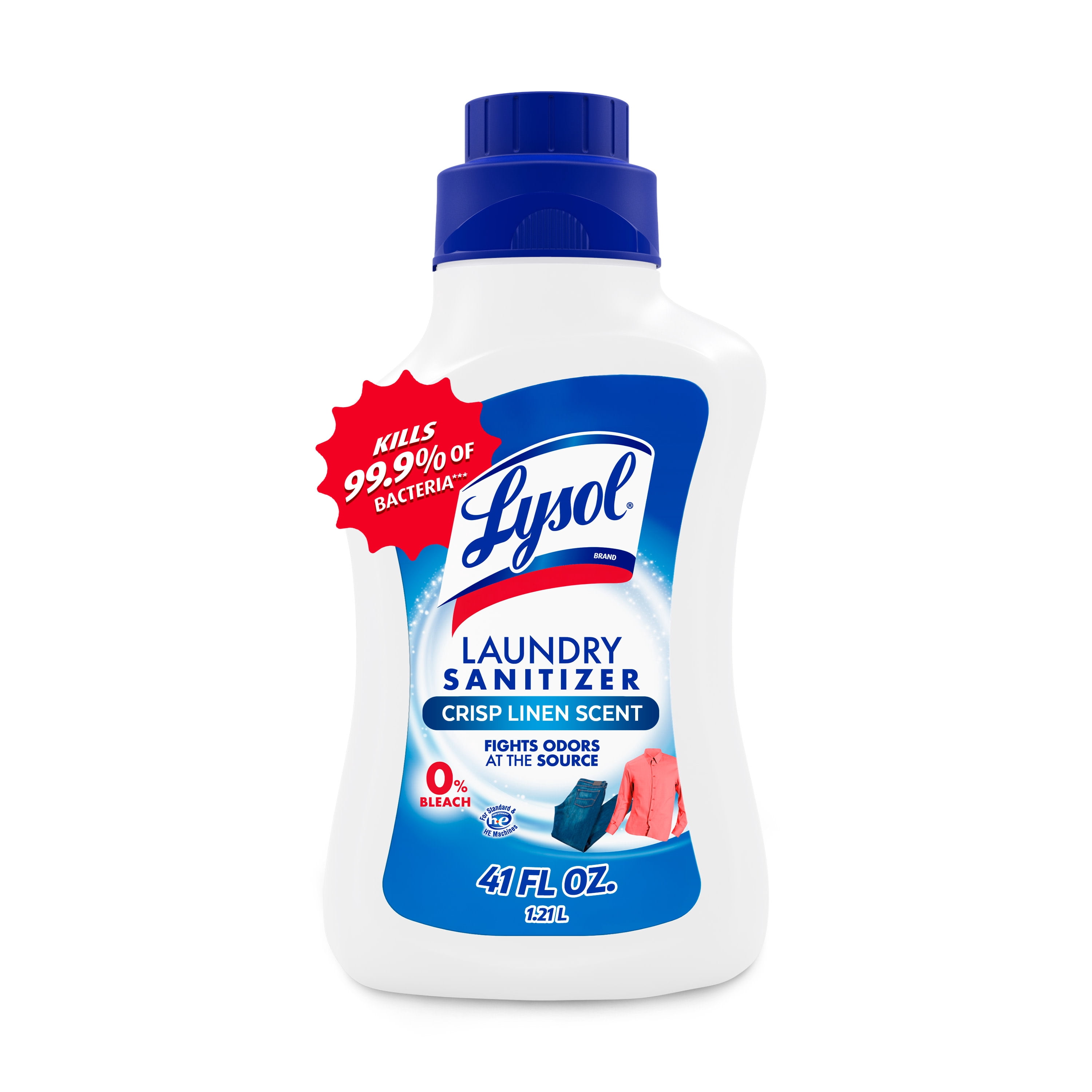 Lysol Laundry Sanitizer — Crisp Linen 41 fl oz (1.21 L) product package
