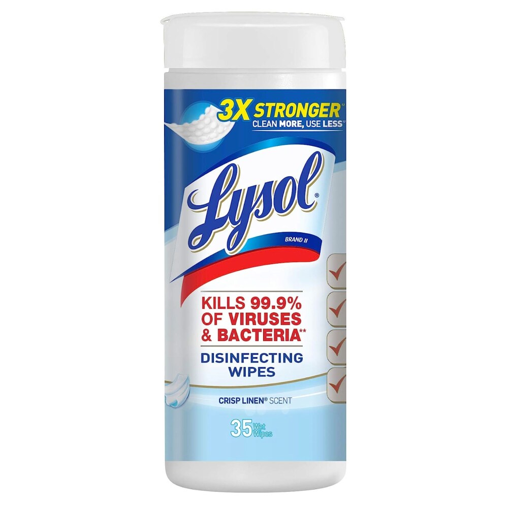 Lysol Disinfecting Wipes — Crisp Linen 35 wipes product package