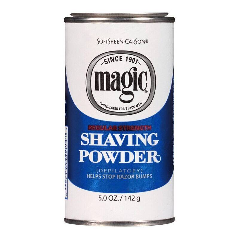 Magic Shave Razorless Shaving Powder — Regular Strength 5oz product package