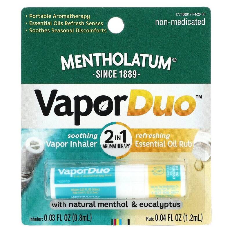 Mentholatum VaporDuo 2-in-1 Aromatherapy Stick product package