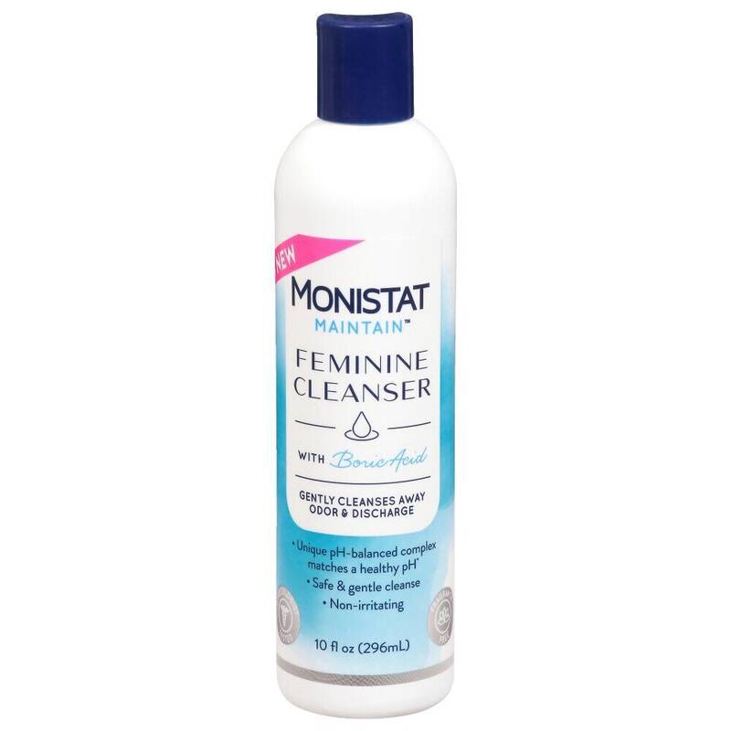 Monistat Maintain Feminine Cleanser with Boric Acid — Fragrance Free 10oz product package