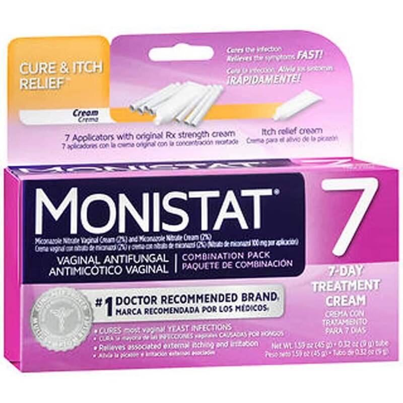 Monistat 7-Day Treatment Combination Pack Cream 7ct product package