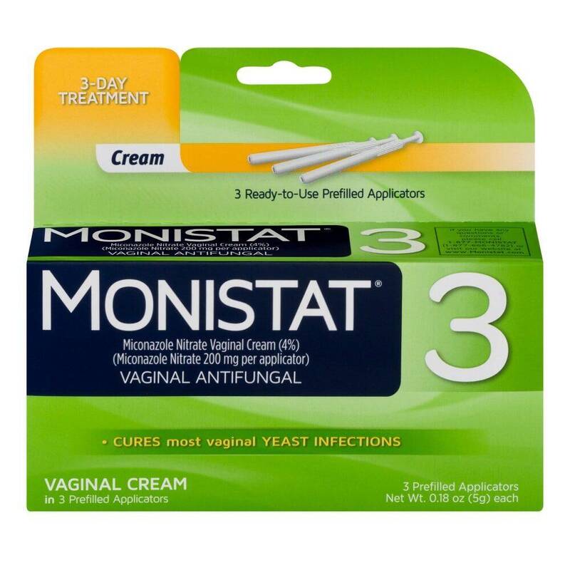 Monistat 3-Day Treatment Cream — 3 Prefilled Applicators 3ct product package