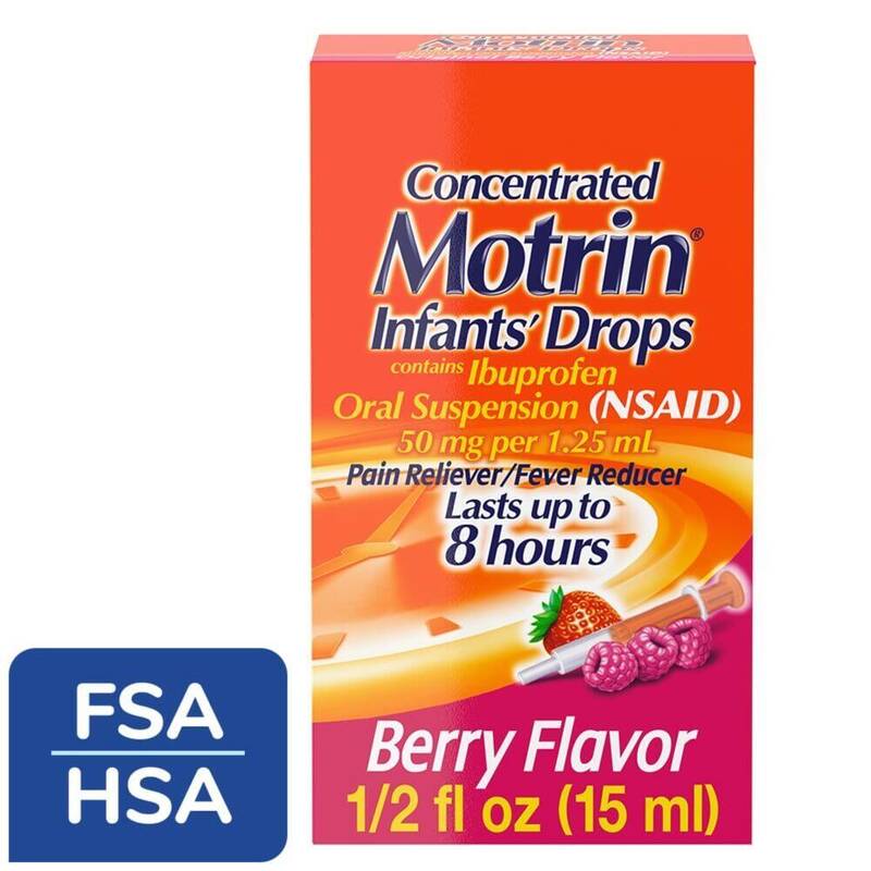 Infants' Motrin Concentrated Drops — Original Berry .5oz product package