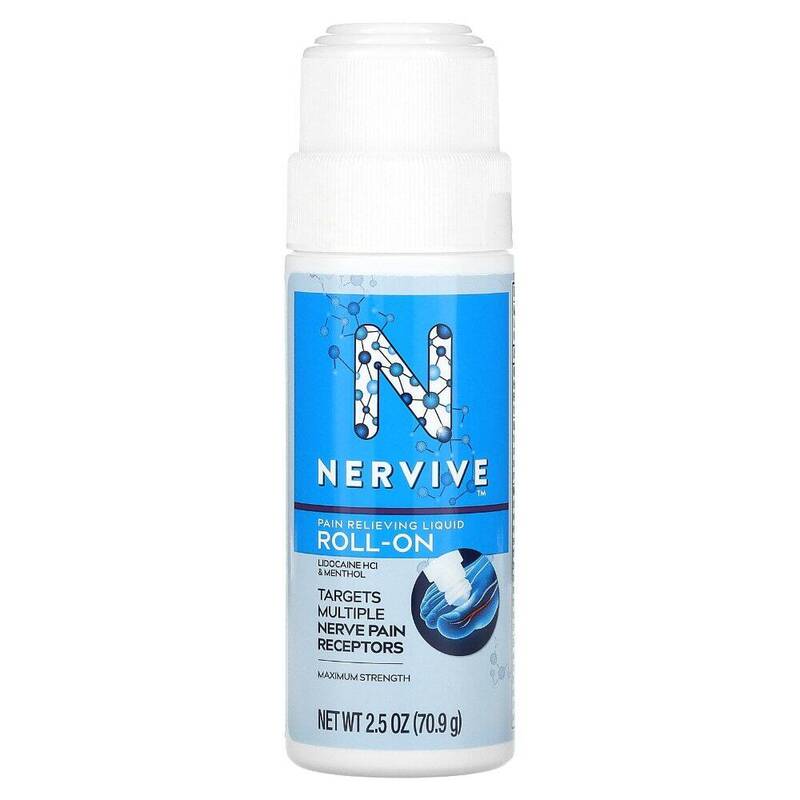 Nervive Pain Relieving Liquid Roll-On 2.5oz product package