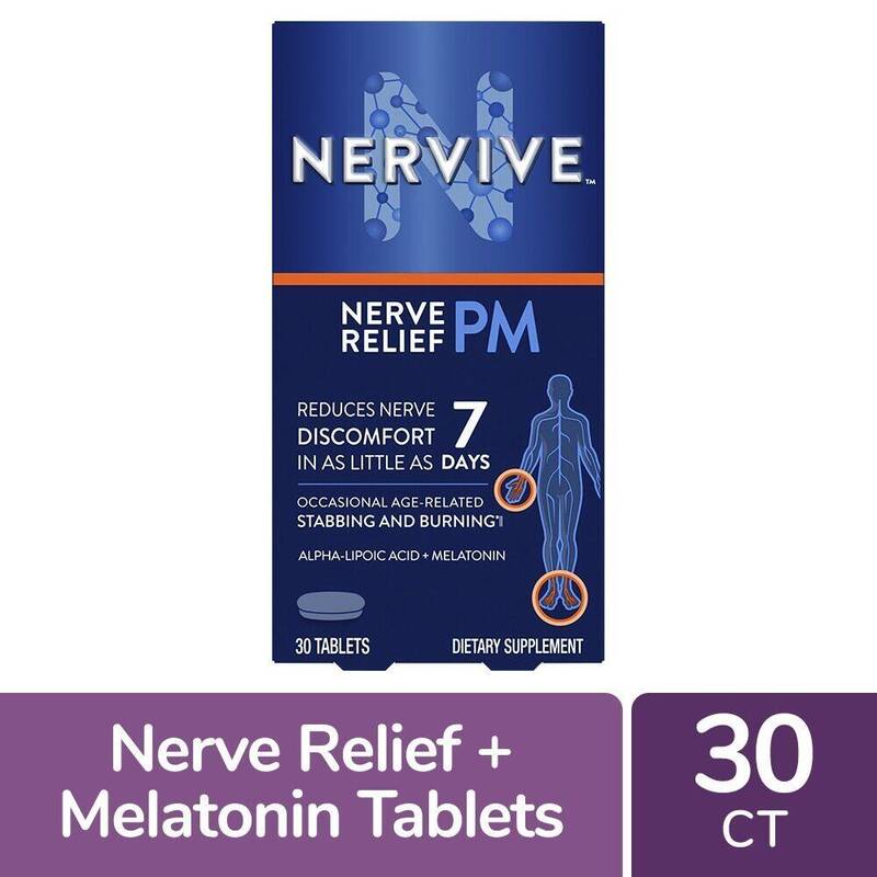 Nervive Nerve Relief PM Tablets 30ct product package