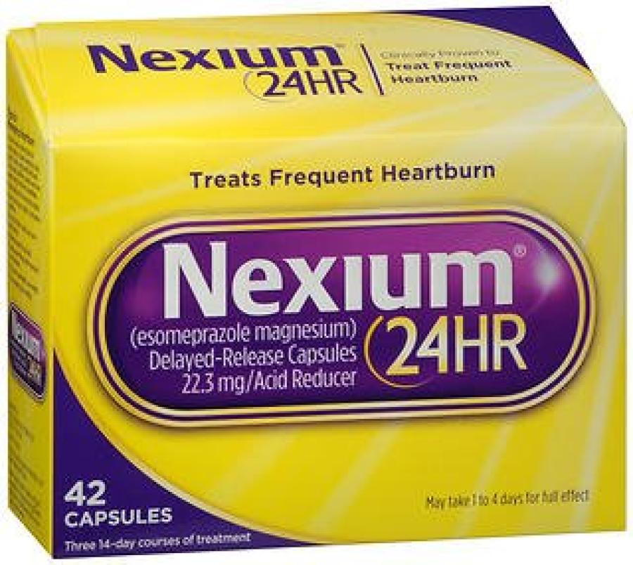 Nexium 24HR Delayed-Release Capsules, 20 mg 42 capsules product package