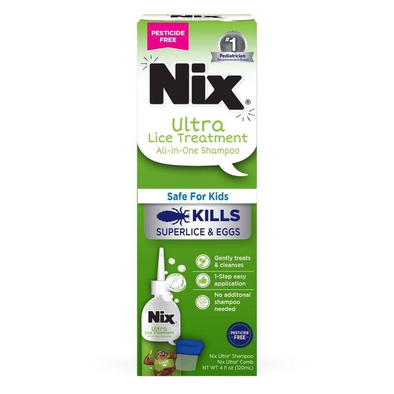 Nix Ultra Lice Treatment All-in-One Shampoo 4oz product package