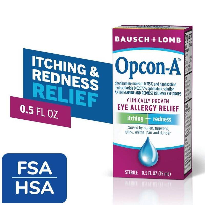 Bausch + Lomb Opcon-A Eye Allergy Relief Drops .5oz product package