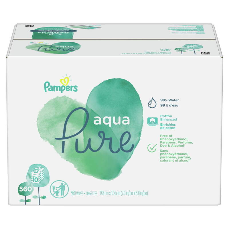 Pampers BW Aqua 10X 56ctFIT 1/560 560 ct product package
