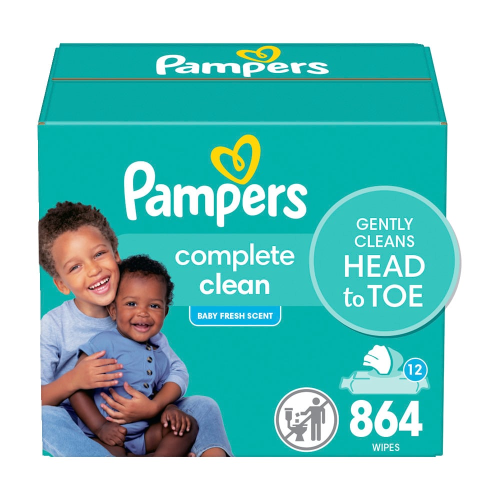 Pampers BW Clean BF 12X 72ctFIT 1/864 864 ct product package