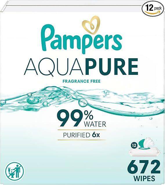 Pampers BW Aqua 12X 56ctFIT 1/672 672 ct product package