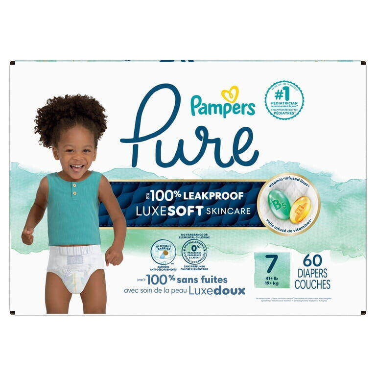 Pampers Pure S7 Enormous 1/60 60 ct product package