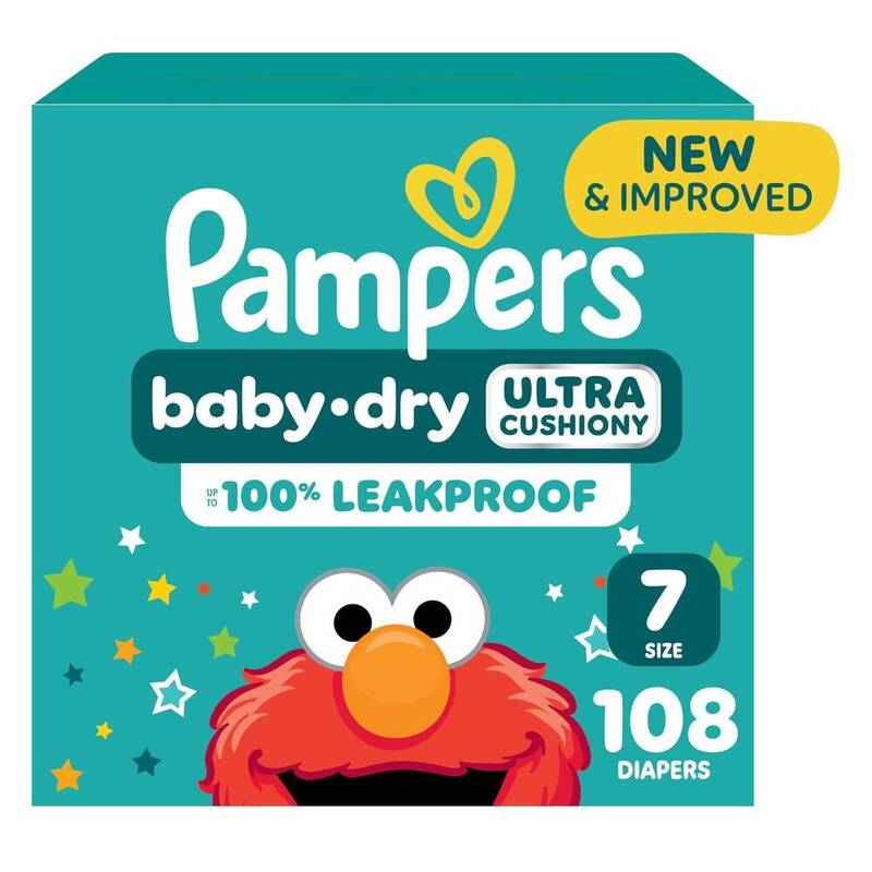 Pampers BDRY S7 OMS 1/108 108 ct product package
