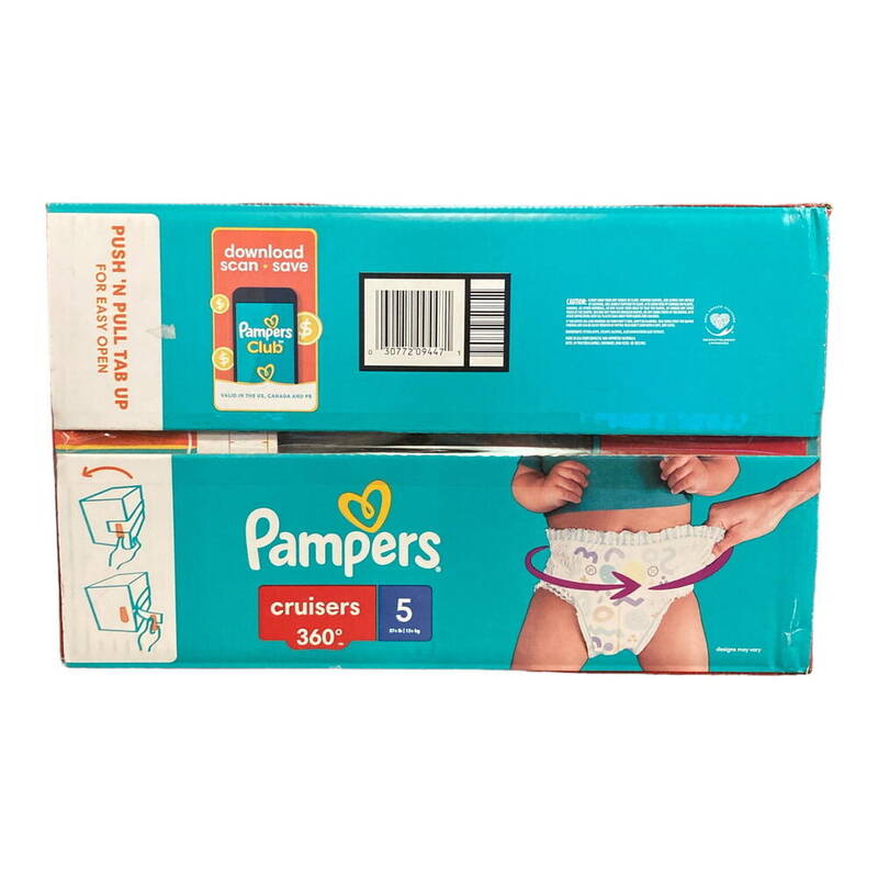 Pampers Cruisers 360 Sz5 SEP - 1/124 124 ct product package