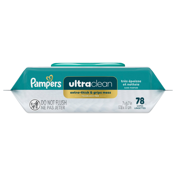Pampers BW Ultra Clean 1X 78ctFIT 8/78 78 ct product package