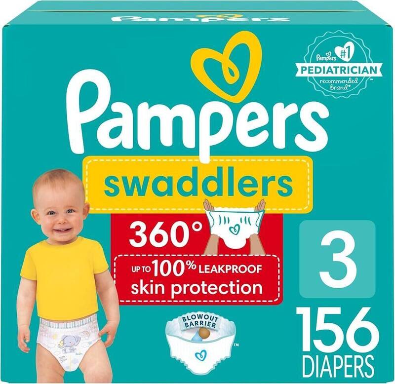 Pampers Swad 360 S3 OMS 1/156 156 ct product package