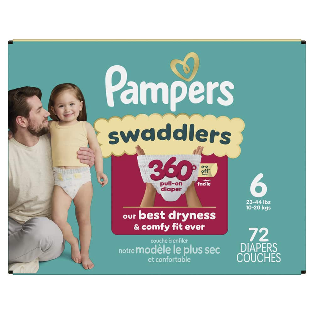 Pampers Swad 360 S6 ENORMOUS 1/72 72 ct product package