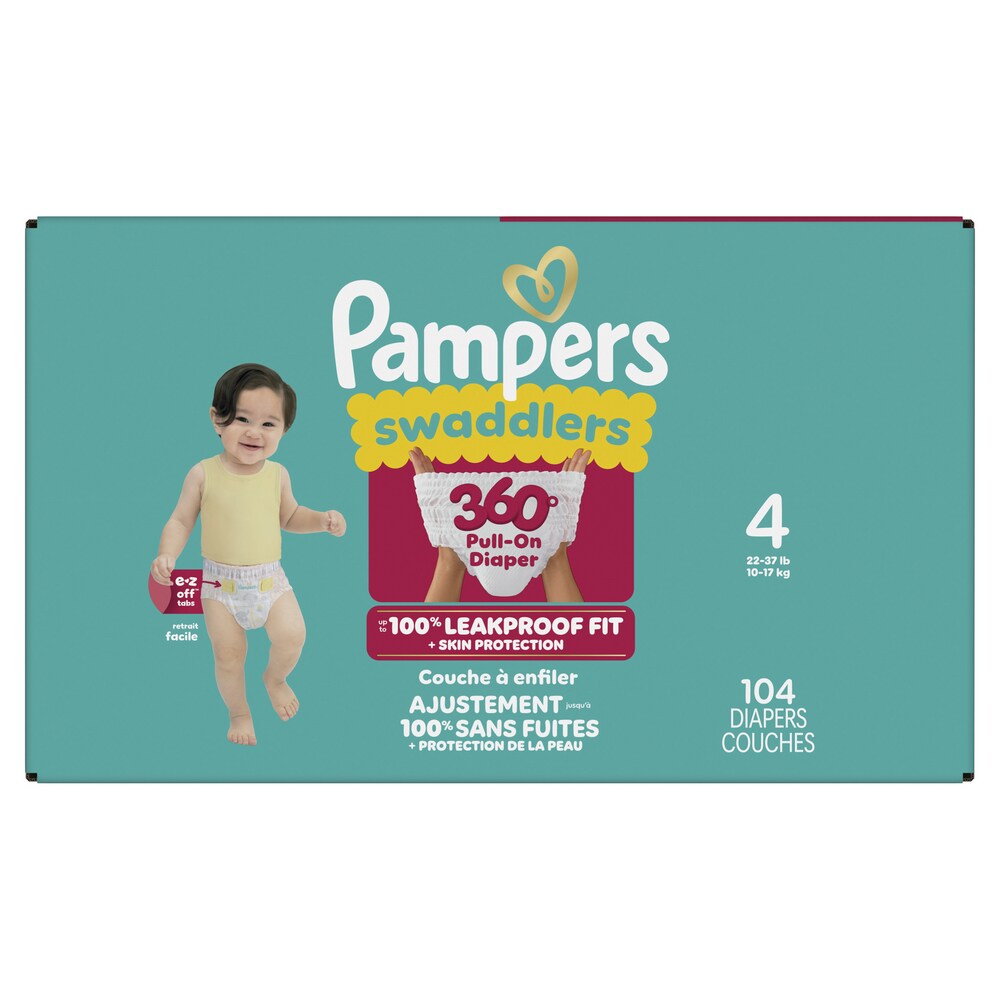 Pampers Swad 360 S4 ENORMOUS 1/104 104 ct product package