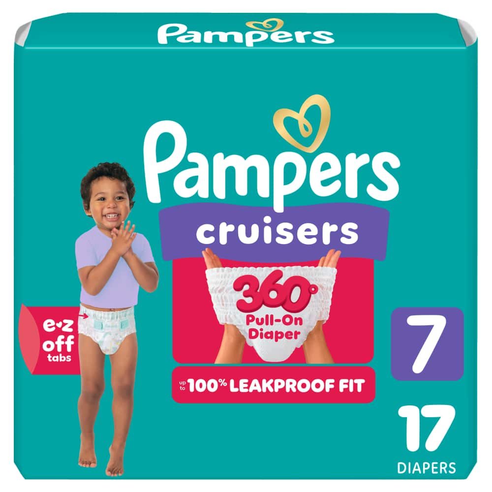 Pampers Cruis 360 S7 JUMBO 4/17 17 ct product package