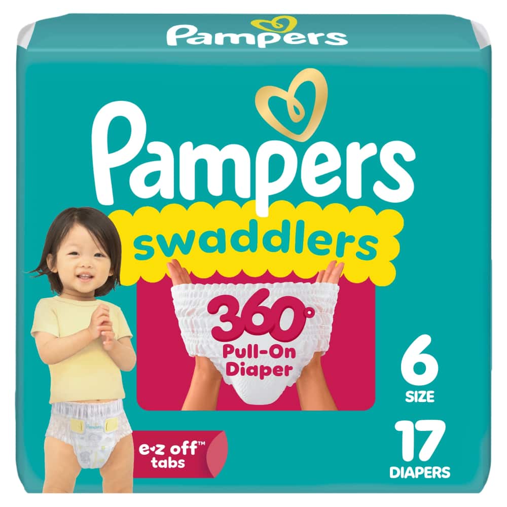 Pampers Swad 360 S6 JUMBO 4/17 17 ct product package