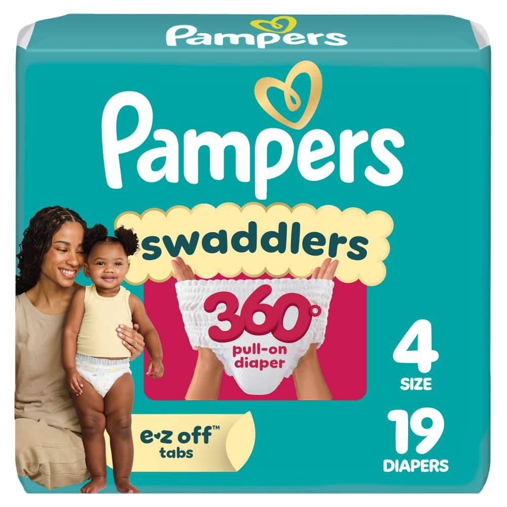 Pampers Swad 360 S4 JUMBO 4/19 19 ct product package