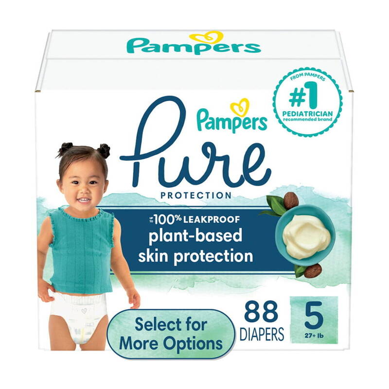 Pampers Pure S5 Enormous 1/88 88 ct product package