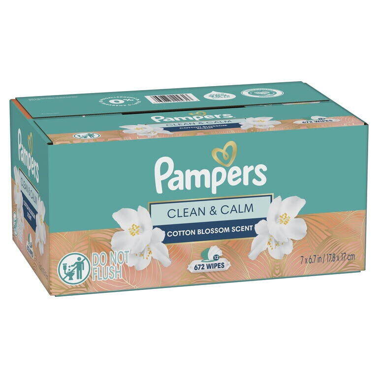 Pampers BW Clean & Calm 12X 56ct FTMT 1/672 672 ct product package