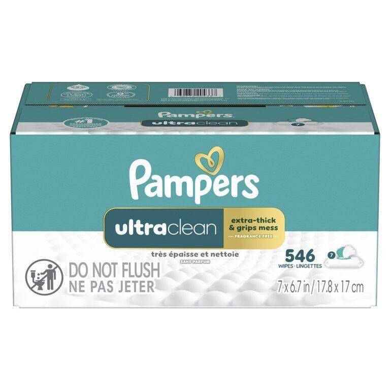 Pampers BW Ultra Clean 7X 78ctFIT 1/546 546 ct product package