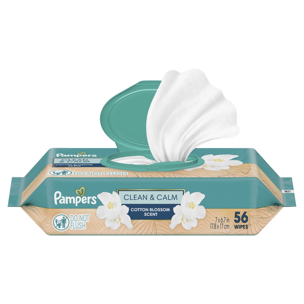 Pampers BW Clean & Calm 1X 56ct FTMT 8/56 56 ct product package