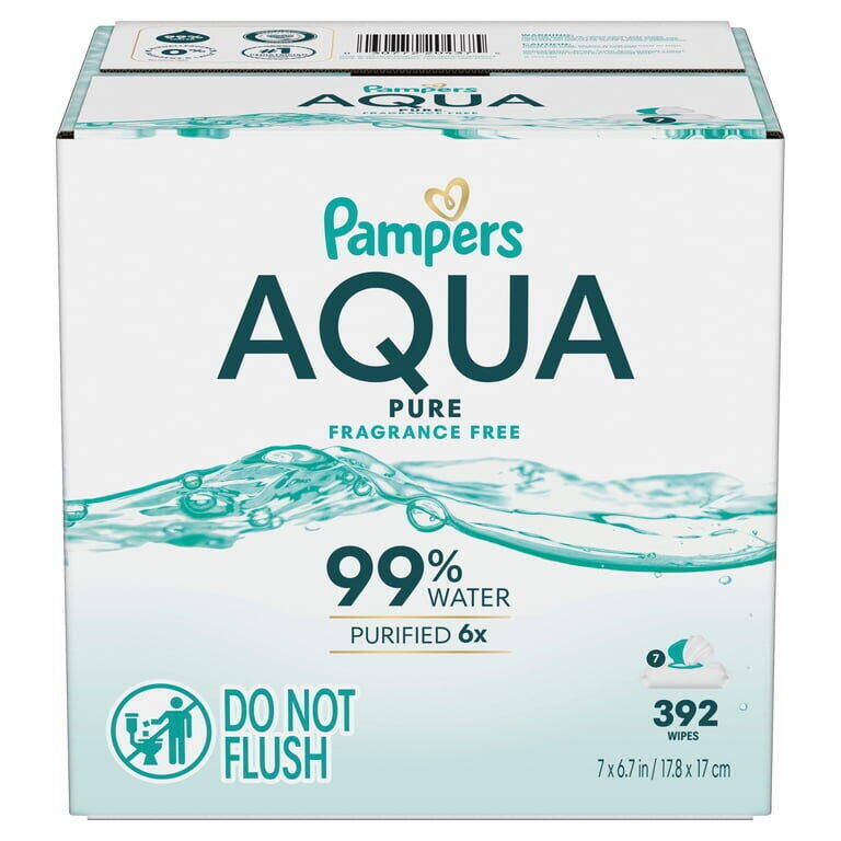 Pampers BW Aqua 7X 56ctFIT 1/392 392 ct product package