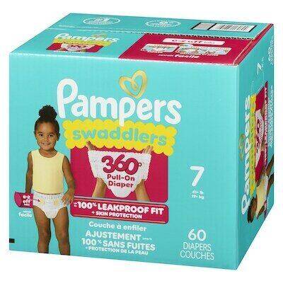 Pampers Swad 360 S7 HUGE US 1/60 60 ct product package