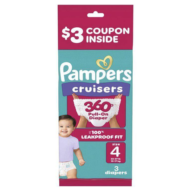 Pampers Cruis 360 S4 Trial 20/3 3 ct product package
