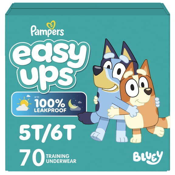 Pampers EASYUP 5T6T COLOSSAL BLUEY 1/70 70 ct product package