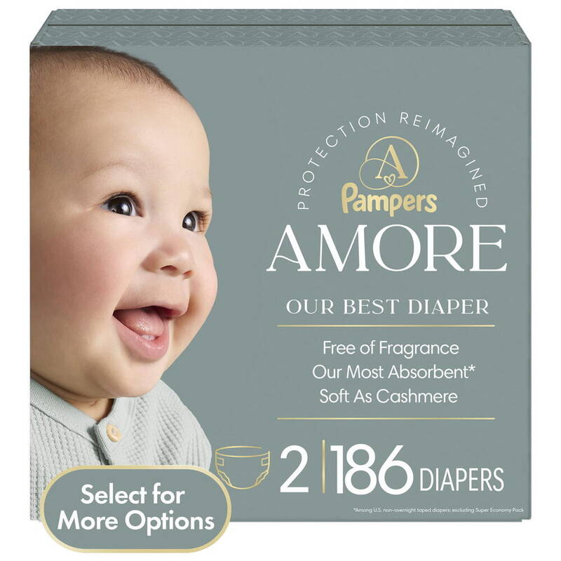 Pampers Amore S2 eComm 1/186 186 ct product package